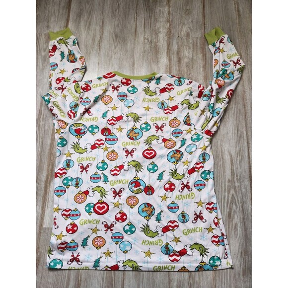 The Grinch Who Stole Christmas Holiday White & Green Pajama Top Unisex Adult XL - Picture 7 of 7